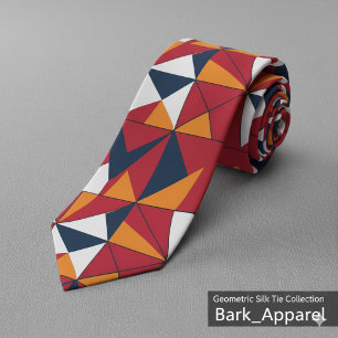 Moderne abstrakte geometrische Blätter Muster Krawatte