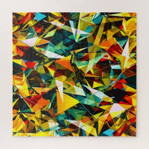 Moderne abstrakte geometrische bunte Kristallglas