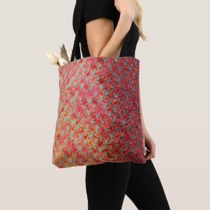 Moderne abstrakte geometrische digitale Muster 127 Tasche