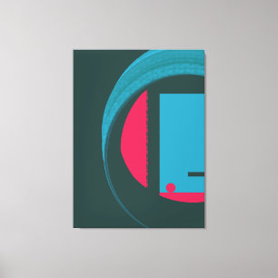 Moderne abstrakte geometrische Echo  Leinwanddruck