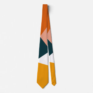 Moderne abstrakte geometrische Farbblockmuster Krawatte
