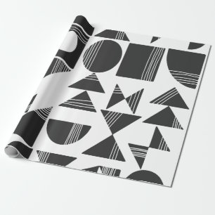 Moderne abstrakte geometrische Formen   Geschenkpapier