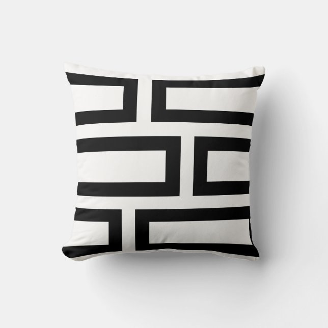 Moderne Abstrakte geometrische Formen Kissen (Vorderseite)
