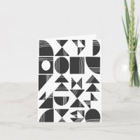 Moderne Abstrakte geometrische Formen | Schwarz un