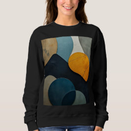 Moderne Abstrakte Geometrische Formen Texturierte  Sweatshirt