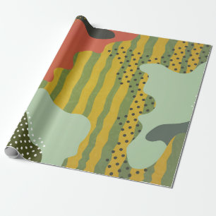 Moderne abstrakte geometrische Komposition mit Dek Geschenkpapier