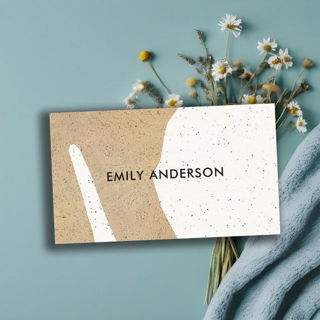 MODERNE ABSTRAKTE GEOMETRISCHE KUNST KERAMIK TEXTU VISITENKARTE (Von Creator hochgeladen)