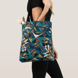 Moderne abstrakte geometrische Kunst - Retro Türki Tasche