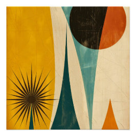 Moderne abstrakte geometrische Kunstdesign im Stil Poster