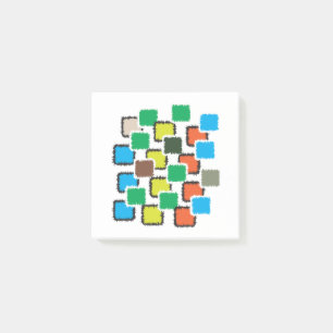 Moderne abstrakte geometrische Muster Post-it Note Klebezettel