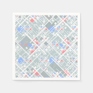 Moderne abstrakte geometrische Struktur. Serviette