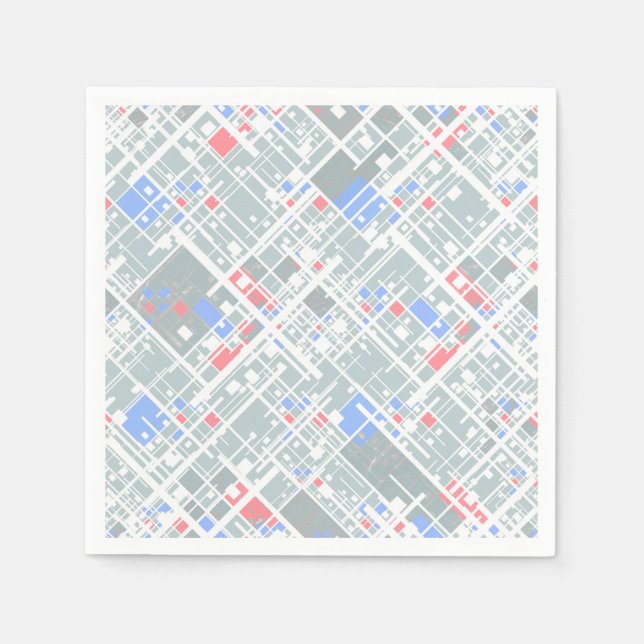 Moderne abstrakte geometrische Struktur. Serviette (Vorderseite)