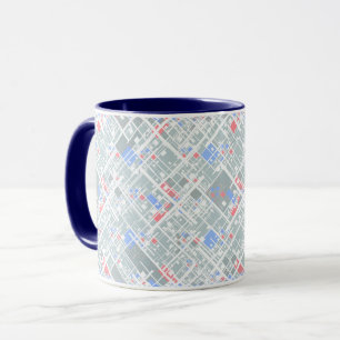Moderne abstrakte geometrische Struktur. Tasse