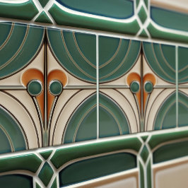 Moderne Abstrakte geometrische Symmetrie des Mitte Fliese