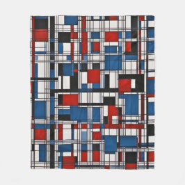 Moderne Abstrakte geometrische Wandkunst Fleecedecke