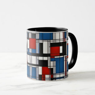 Moderne Abstrakte geometrische Wandkunst Tasse