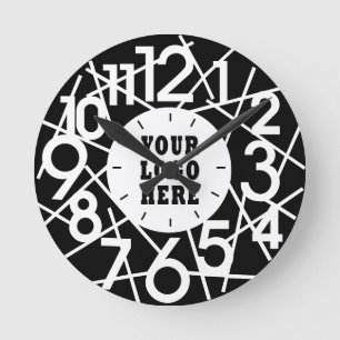 Moderne abstrakte geometrische Wanduhr im individu