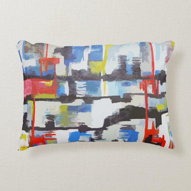 Moderne Abstrakte Grafik, doppelseitig Dekokissen (Vorderseite)