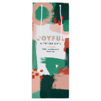 Moderne abstrakte Grafik Rot, Rosa + Grün fröhlich