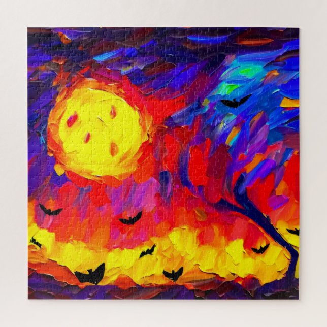 Moderne Abstrakte Halloween-Nacht (Vertikal)