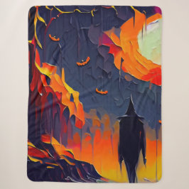 Moderne Abstrakte Halloween-Nacht Sherpadecke