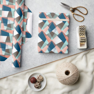 Moderne abstrakte hippe geometrische Mosaik-Kunst- Geschenkpapier