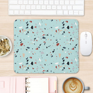 Moderne Abstrakte italienische Terrazzo Seamless M Mousepad