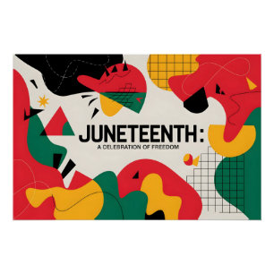 Moderne Abstrakte Jugendfreiheitsfeier Kunst Poster