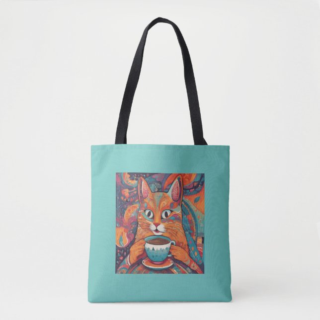 Moderne Abstrakte Kaffeekanne Tasche (Vorderseite)