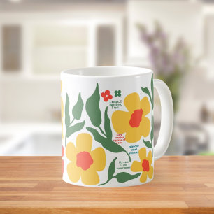 Moderne abstrakte Krankenschwester, RN Abschiedsge Kaffeetasse