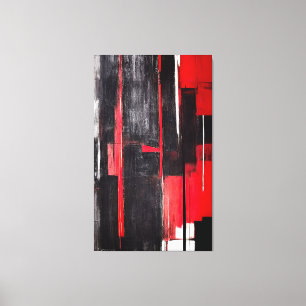 Moderne Abstrakte Kunst - Aggressive 002 Leinwanddruck