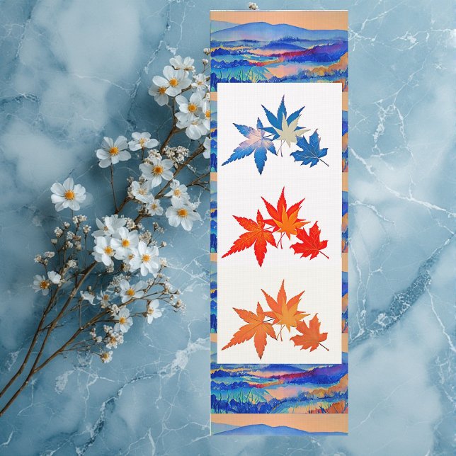 Moderne Abstrakte Kunst beruhigend beruhigende Aho Yogamatte (Modern Abstract Art Soothing Calming Maple Leaves Yoga Mat)
