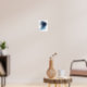 Moderne Abstrakte Kunst Blau Poster (Living Room 3)