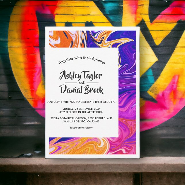 Moderne Abstrakte Kunst, Dichtung und Musik Einladung (Von Creator hochgeladen)