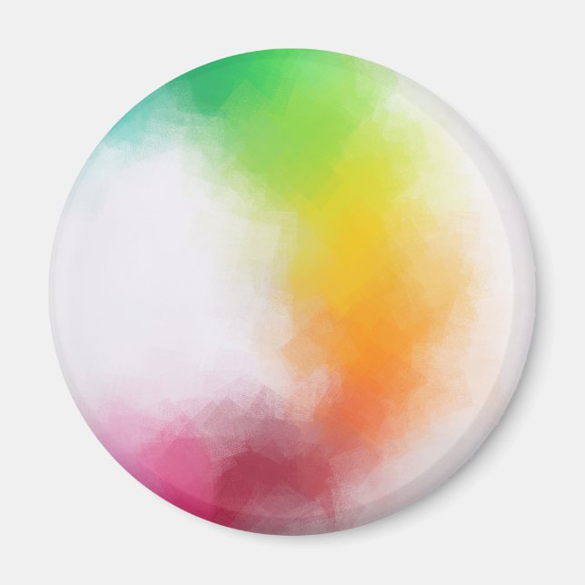 Moderne Abstrakte Kunst Elegante Vorlage Magnet (Vorne)