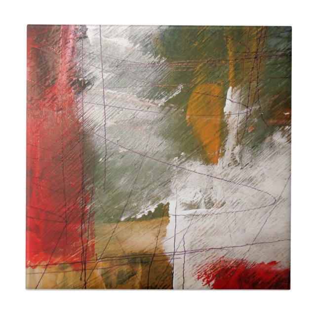 Moderne Abstrakte Kunst Fliese (Vorderseite)