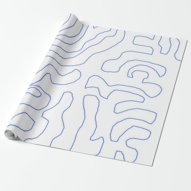 moderne abstrakte Kunst Geschenkpapier (Ungerollt)
