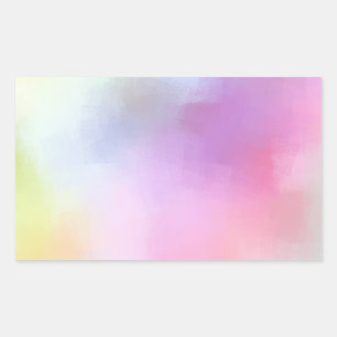 Moderne Abstrakte Kunst Leere Farbige Vorlage Rechteckiger Aufkleber