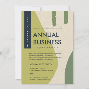 MODERNE ABSTRAKTE KUNST LIMEGRÜNE KONFERENZVERANST EINLADUNG