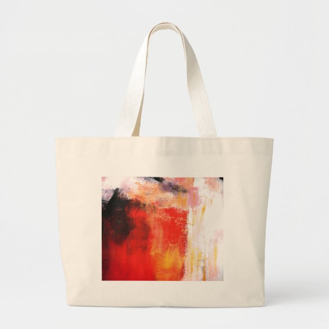 Moderne Abstrakte Kunst - Minimalistische Kunst Jumbo Stoffbeutel (Vorne)