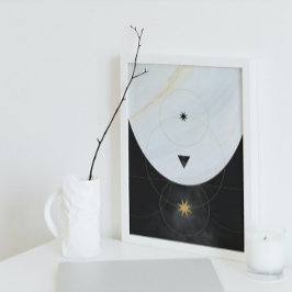 Moderne Abstrakte Kunst Mitte Jahrhundert Minimali Poster