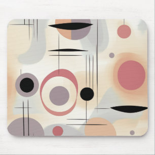 Moderne abstrakte Kunst Mitte Mousepad