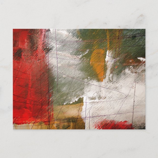 Moderne Abstrakte Kunst Postkarte (Vorderseite)
