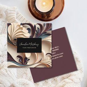 Moderne Abstrakte Kunst Quadratische Visitenkarte