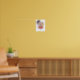 Moderne Abstrakte Kunst Rosa Gelbe Farbe Poster (Living Room 2)