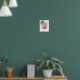 Moderne Abstrakte Kunst Rosa Gelbe Farbe Poster (Living Room 1)