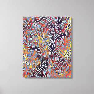 Moderne Abstrakte Kunst Rotes Gelbes Schwarz Leinwanddruck