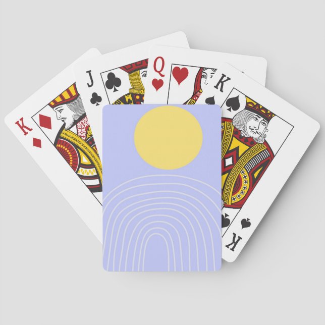 moderne abstrakte Kunst Spielkarten (Rückseite)