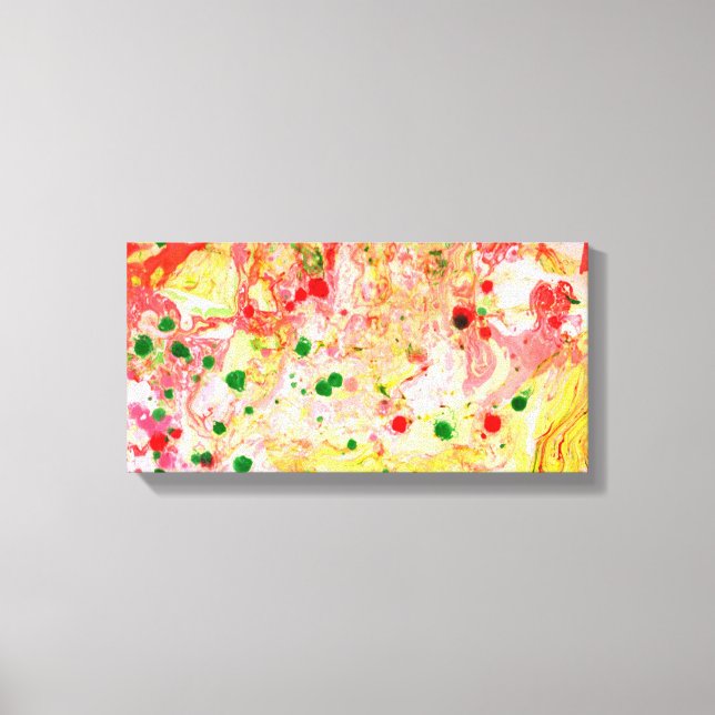 Moderne Abstrakte Kunst Trendfarben Rosa Leinwanddruck (Vorderseite)