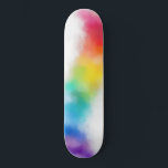 Moderne Abstrakte Kunst Trendy Pink Red Blue Skateboard<br><div class="desc">Moderne Abstrakte Kunst Trendy Rosa Blau Gelb Custom Blank Template Skateboard.</div>